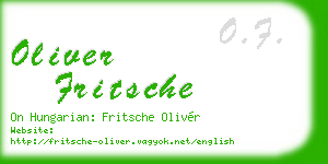 oliver fritsche business card